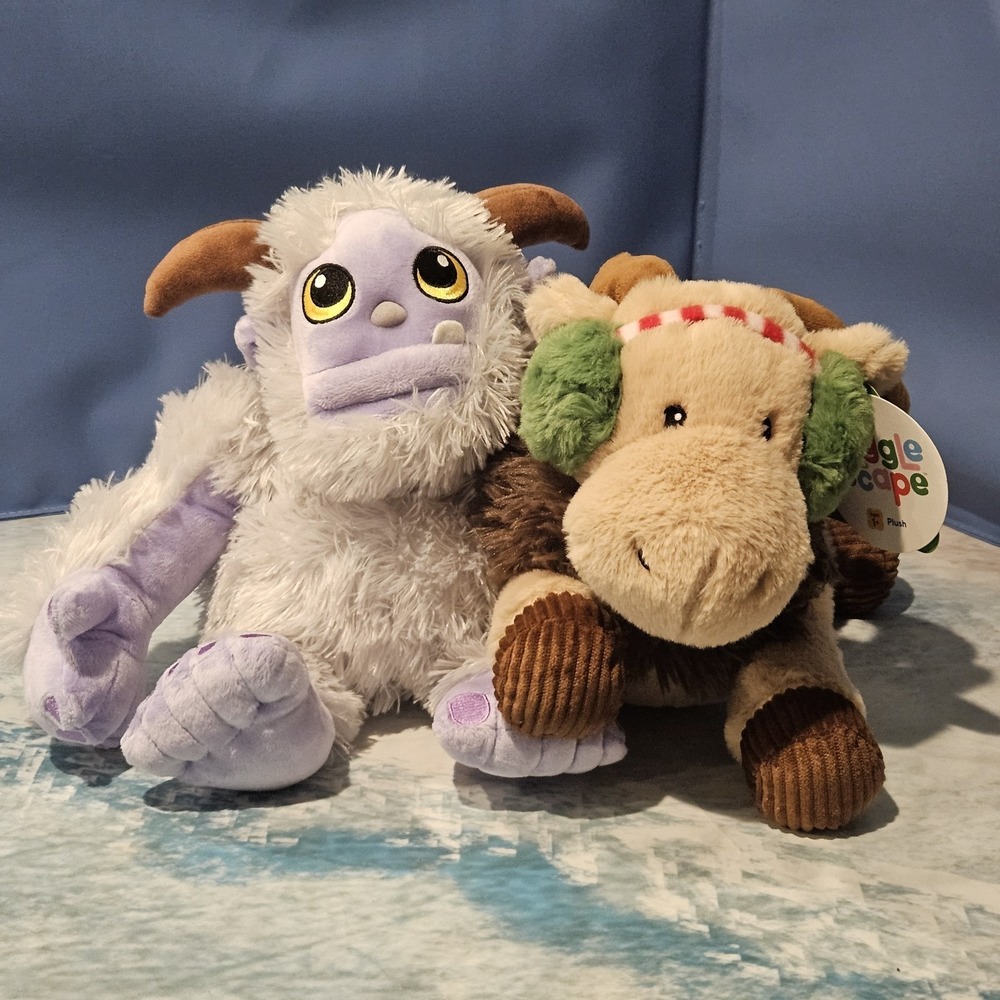 Blizzard Entertainment Yeti‎ Plush GiggleScape Moose Plush Winter Holiday Bundle